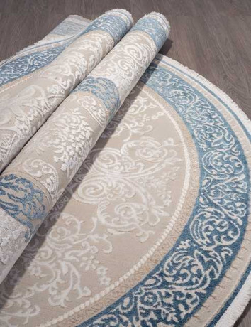 Ковёр MOROCCO-D764-BLUE-OVAL