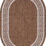 Ковёр VEGAS-S002-BROWN-CREAM-OVAL