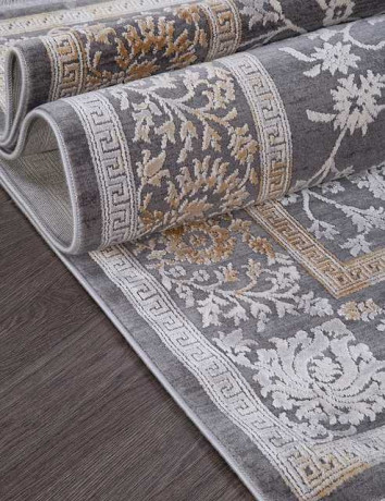 Турецкий ковер MILANO-20403B-D-GREY-L-YELLOW-STAN