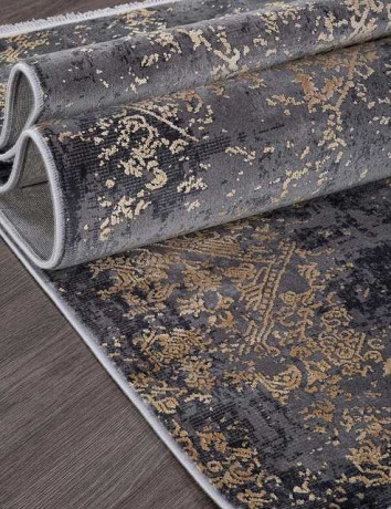 Турецкий ковер MILANO-20972A-D-GREY-L-YELLOW-STAN