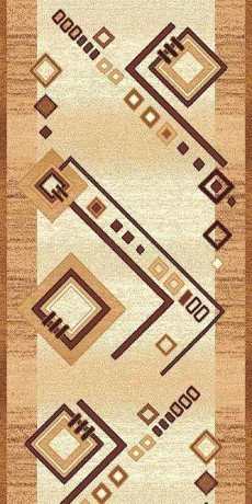 Ковровая тканная дорожка Диана 26 бежевый