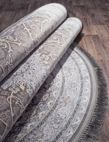 Иранский ковер FARSI 1200 G254-GRAY-OVAL