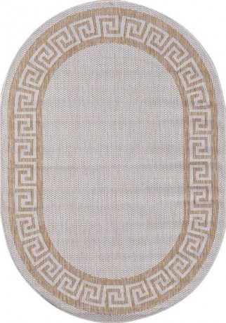 Ковёр VEGAS-S002-CREAM-OVAL