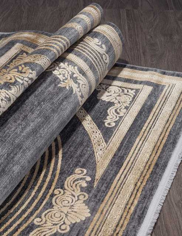 Турецкий ковер MILANO-21071B-D-GREY-L-YELLOW-STAN