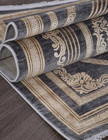 Турецкий ковер MILANO-21071B-D-GREY-L-YELLOW-STAN