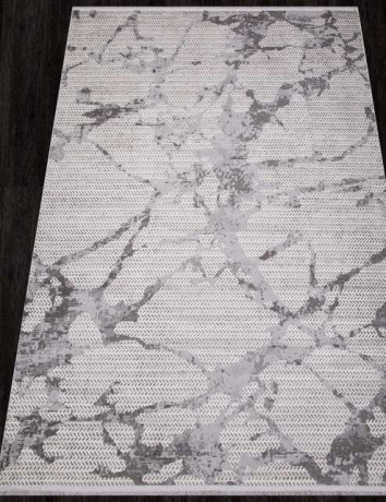 Турецкий ковер ALANYA-22565A-WHITE-GREY-SHR-STAN