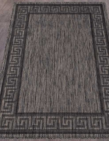 Ковёр VEGAS-S002-D-GRAY-BLACK-STAN