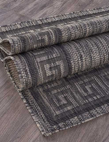 Ковёр VEGAS-S002-D-GRAY-BLACK-STAN