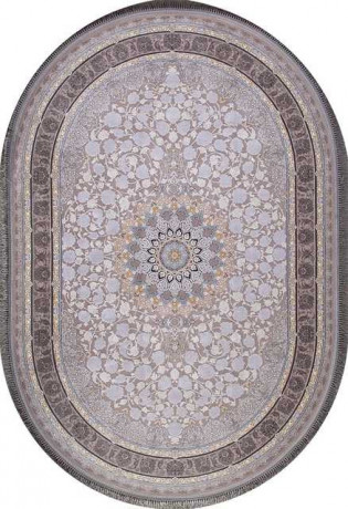 Иранский ковер FARSI 1200 G255-LIGHT-GRAY-OVAL
