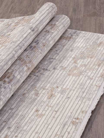 Турецкий ковер ALANYA-23619A-WHITE-L-GREY-STAN