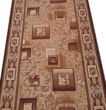 Дорожка паласная ''Кубик бежевый''