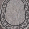Ковёр VEGAS-S002-GRAY-BLACK-OVAL