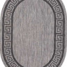 Ковёр VEGAS-S002-GRAY-BLACK-OVAL
