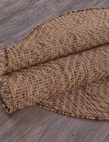 Ковёр VEGAS-S115-BROWN-OVAL