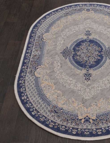 Турецкий ковер QATAR-33342-035-NAVY-OVAL