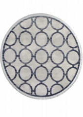 Турецкий ковер SARDES-TRUVA-08421T-BLUE-BLUE-DAIRE