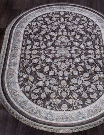 Иранский ковер FARSI 1200 G256-DARK-GRAY-OVAL