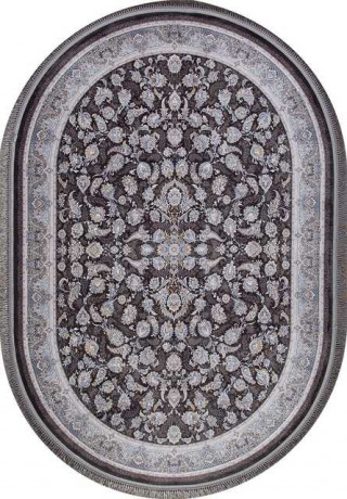 Иранский ковер FARSI 1200 G256-DARK-GRAY-OVAL