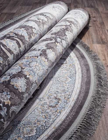 Иранский ковер FARSI 1200 G256-DARK-GRAY-OVAL
