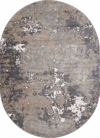 Ковёр ATLANTIS-D996-CREAM-GRAY-OVAL