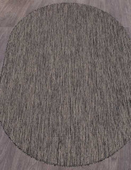 Ковёр VEGAS-S115-DARK-GRAY-OVAL