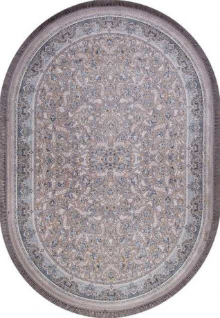 Иранский ковер FARSI 1200 G256-LIGHT-GRAY-OVAL