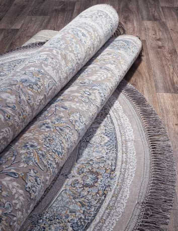 Иранский ковер FARSI 1200 G256-LIGHT-GRAY-OVAL