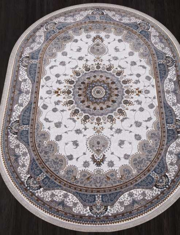 Турецкий ковер CASABLANKA-9733A-WHITE-OVAL