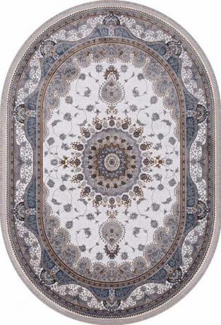Турецкий ковер CASABLANKA-9733A-WHITE-OVAL