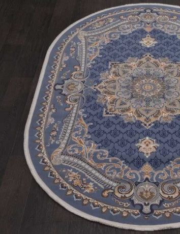 Турецкий ковер QATAR-33525-030-BLUE-OVAL