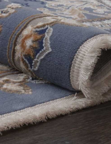 Турецкий ковер QATAR-33525-030-BLUE-OVAL