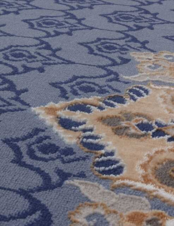 Турецкий ковер QATAR-33525-030-BLUE-OVAL