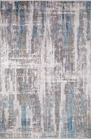 Турецкий ковер OLIMPOS-M351B-CREAM-D-BLUE-OVAL