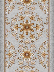 Дорожка паласная ''Медальон серый''