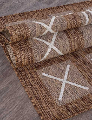 Ковёр VEGAS-S003-BROWN-CREAM-STAN