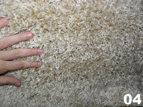 Ковролин бытовой "Шагги белый"