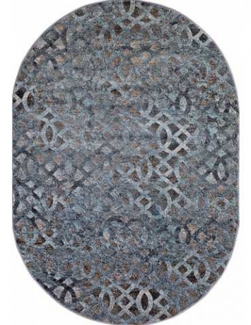 Ковёр MATRIX D563-BEIGE-BLUE-OVAL