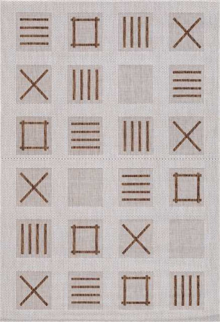 Ковёр VEGAS-S003-CREAM-BROWN-STAN