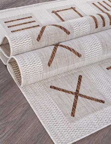 Ковёр VEGAS-S003-CREAM-BROWN-STAN