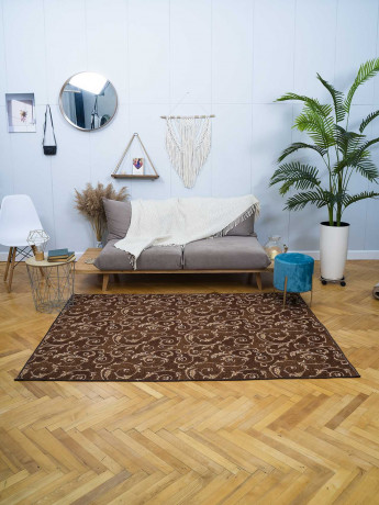 Паласное покрытие ''Вензель этюд Коричневый''