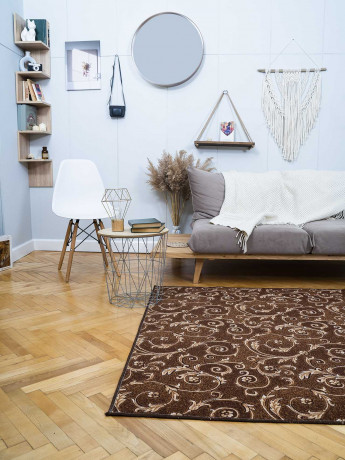 Паласное покрытие ''Вензель этюд Коричневый''