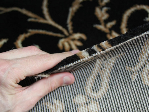 Ковролин тканный бытовой "Sanremo Черный"