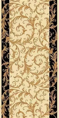 Ковровая тканная дорожка Валенсия 9 черный