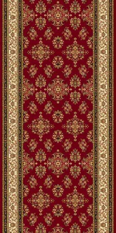 Ковровая тканная дорожка Валенсия 15 красный