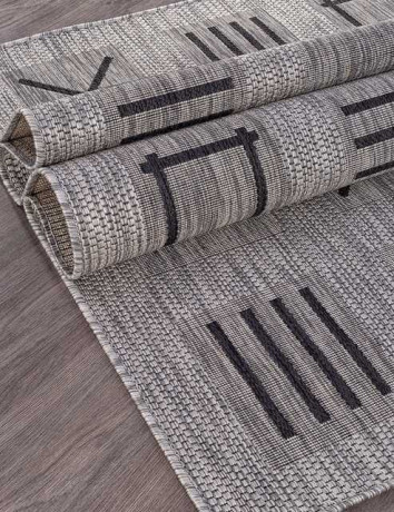 Ковёр VEGAS-S003-GRAY-BLACK-STAN