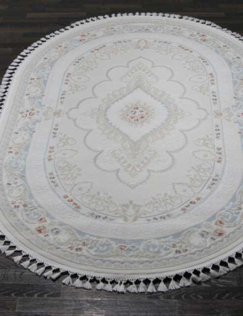 Турецкий ковер HUNKAR-07928T-BLUE-BLUE-OVAL