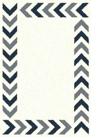 Прямоугольный ковер PLATINUM T638 NATURAL-BLUE