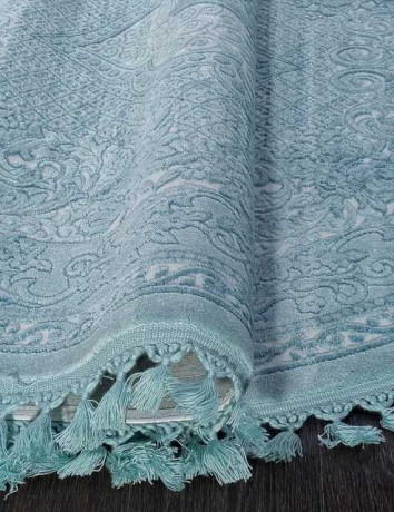 Турецкий ковер HUNKAR-07931-BLUE-BLUE-OVAL