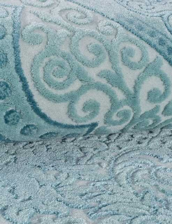 Турецкий ковер HUNKAR-07931-BLUE-BLUE-OVAL