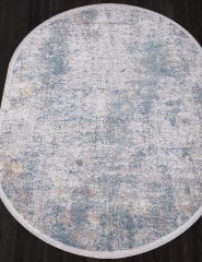 Турецкий ковер AJMAL-LP-257-CREAM-TURQUOISE-OVAL